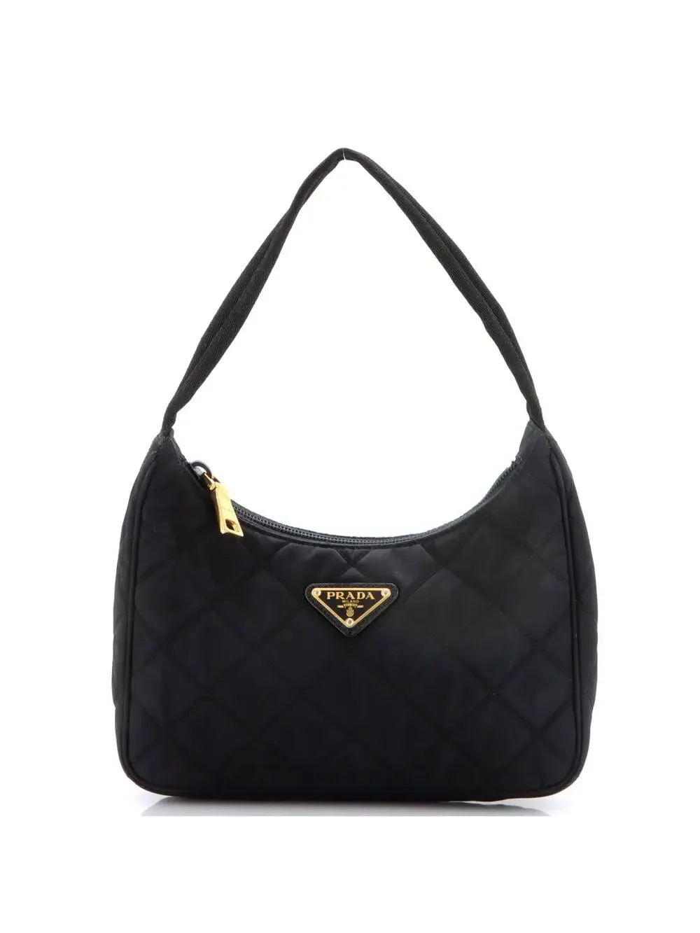 Prada Hobo Quilted Tessuto Mini #337247P12B